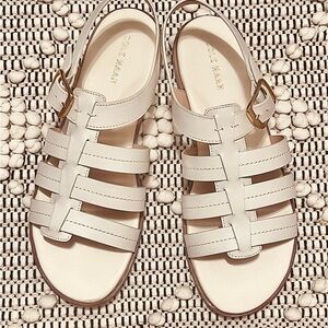 Cole Haan Women's White Strappy Sandals